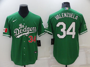 Toro Valenzuela Los Angeles Dodgers green jersey