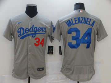 Toro Valenzuela Los Angeles Dodgers grey jersey