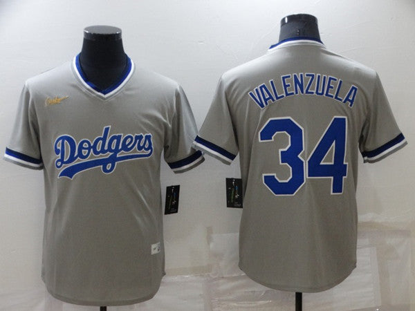 Toro Valenzuela Los Angeles Dodgers grey jersey