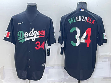 Toro Valenzuela Mexico Los Angeles Dodgers black jersey