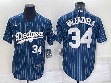 Toro Valenzuela Los Angeles Dodgers navy jersey