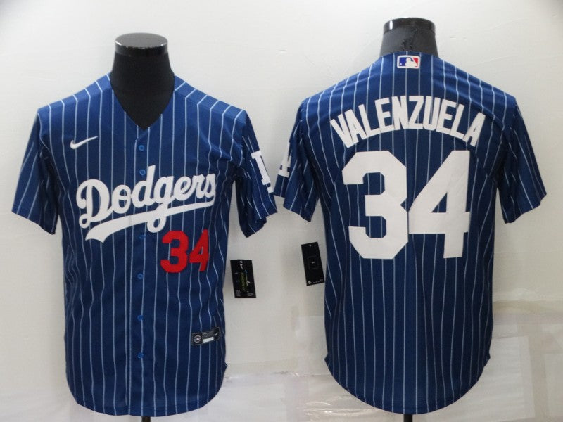 Toro Valenzuela Los Angeles Dodgers navy jersey
