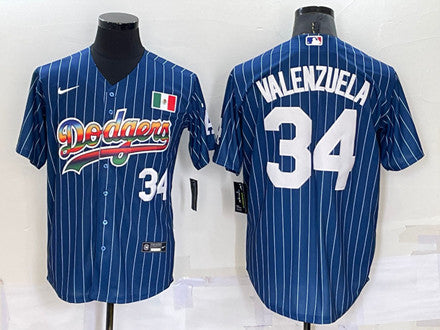 Toro Valenzuela Los Angeles Dodgers navy jersey