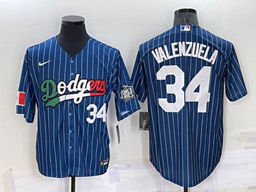 Toro Valenzuela Los Angeles Dodgers navy jersey