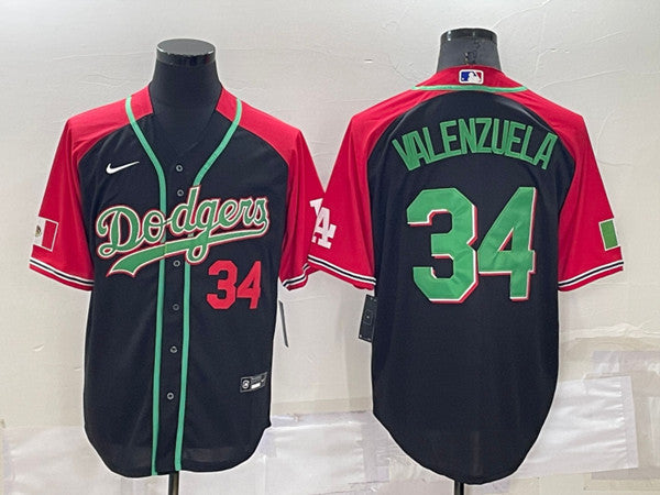 Toro Valenzuela Los Angeles Dodgers red-black jersey