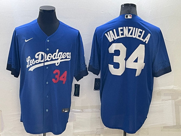 Toro Valenzuela Los Angeles Dodgers royal City Connect jersey