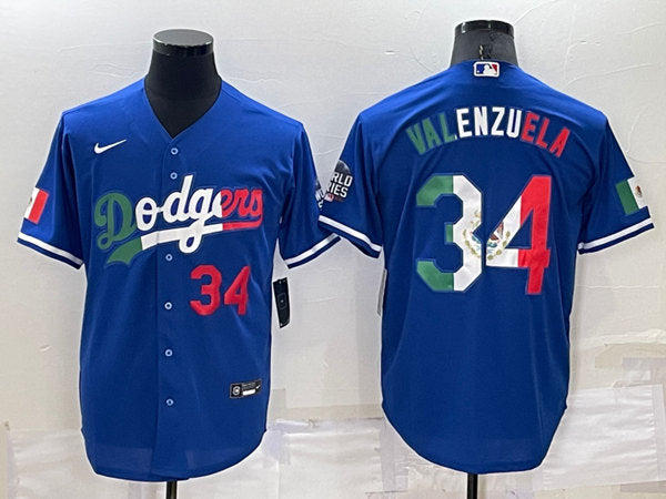 Toro Valenzuela Los Angeles Dodgers royal jersey