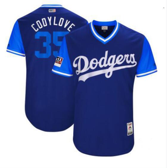 Cody Bellinger Cody Love Majestic Royal-Light Los Angeles Dodgers blue jersey