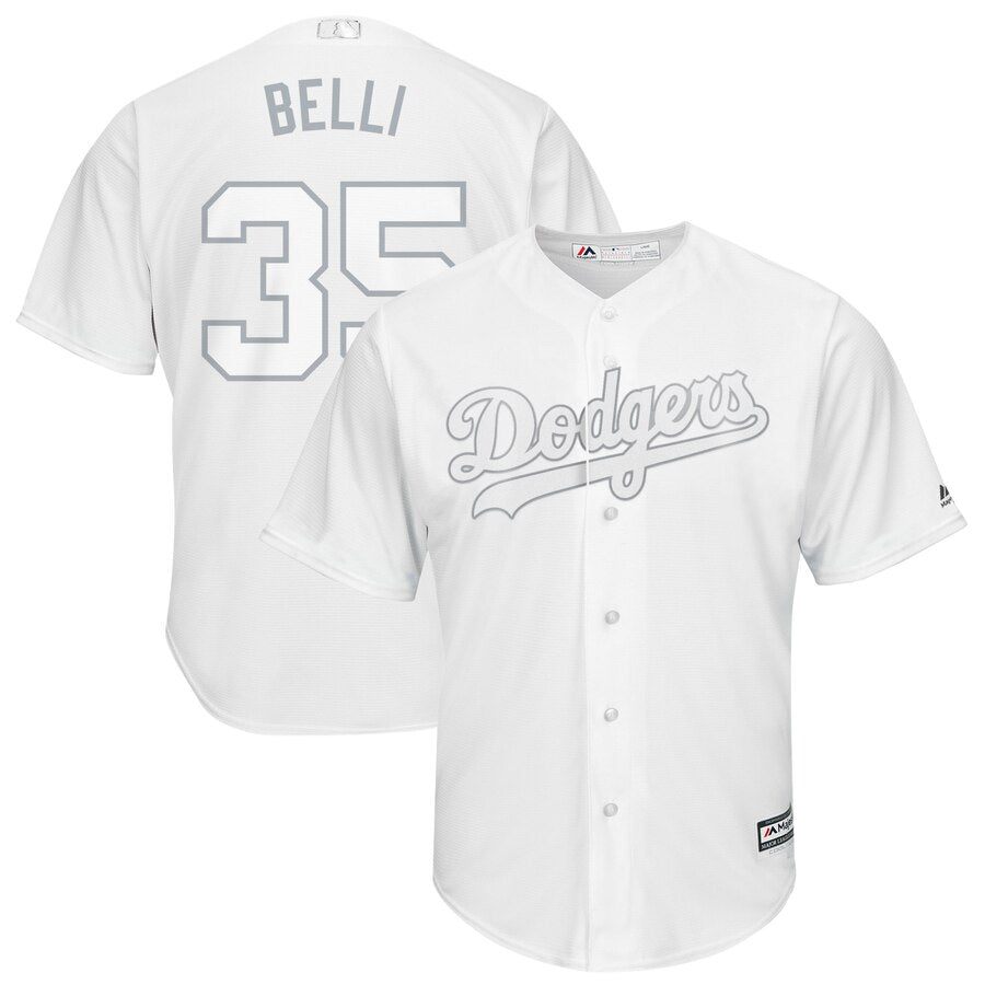 Cody Bellinger Majestic Los Angeles Dodgers white jersey