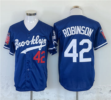 Jackie Robinson Los Angeles Dodgers blue jersey