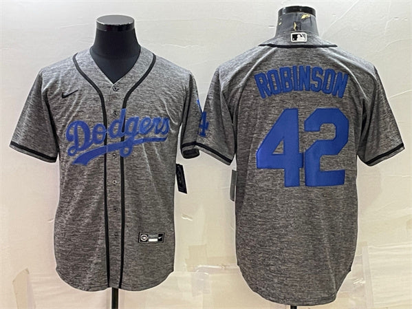 Jackie Robinson Los Angeles Dodgers gray jersey