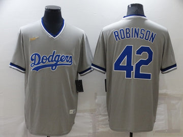 Jackie Robinson Los Angeles Dodgers gray jersey