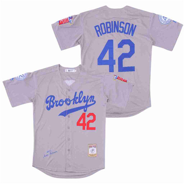 Jackie Robinson Los Angeles Dodgers grey jersey
