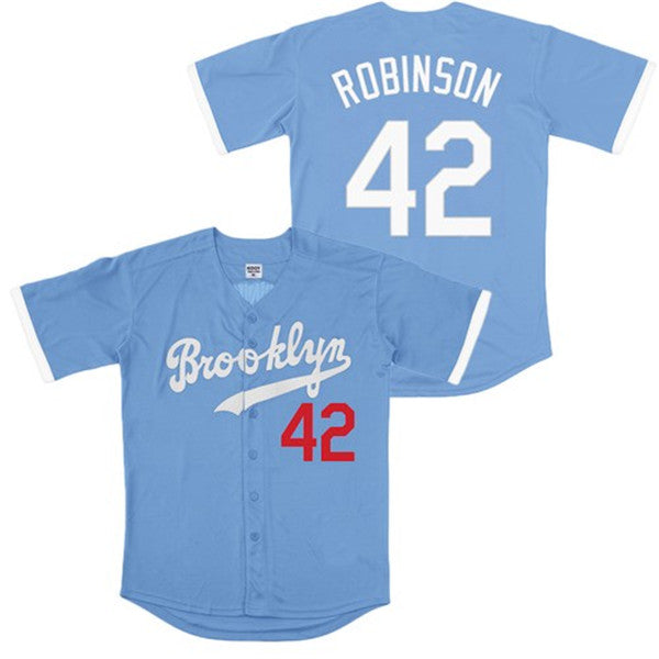 Jackie Robinson Los Angeles Dodgers blue Throwback jersey