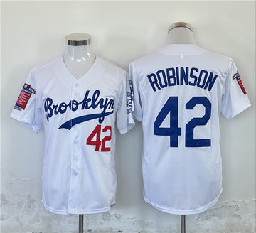 Jackie Robinson Los Angeles Dodgers white jersey