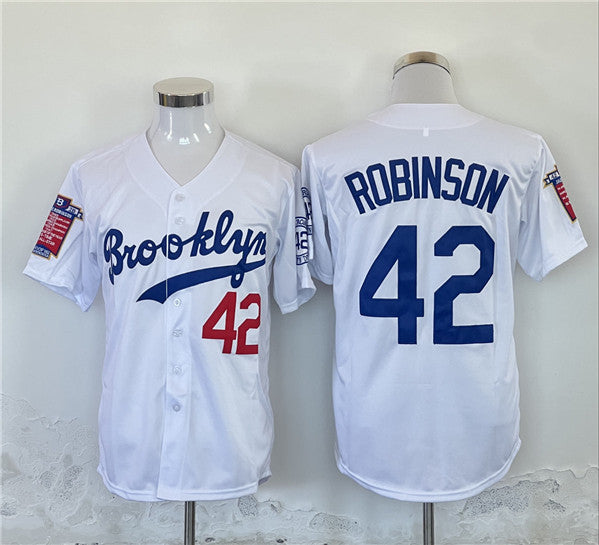 Jackie Robinson Los Angeles Dodgers white jersey