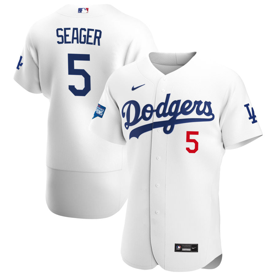 Corey Seager Los Angeles Dodgers white jersey