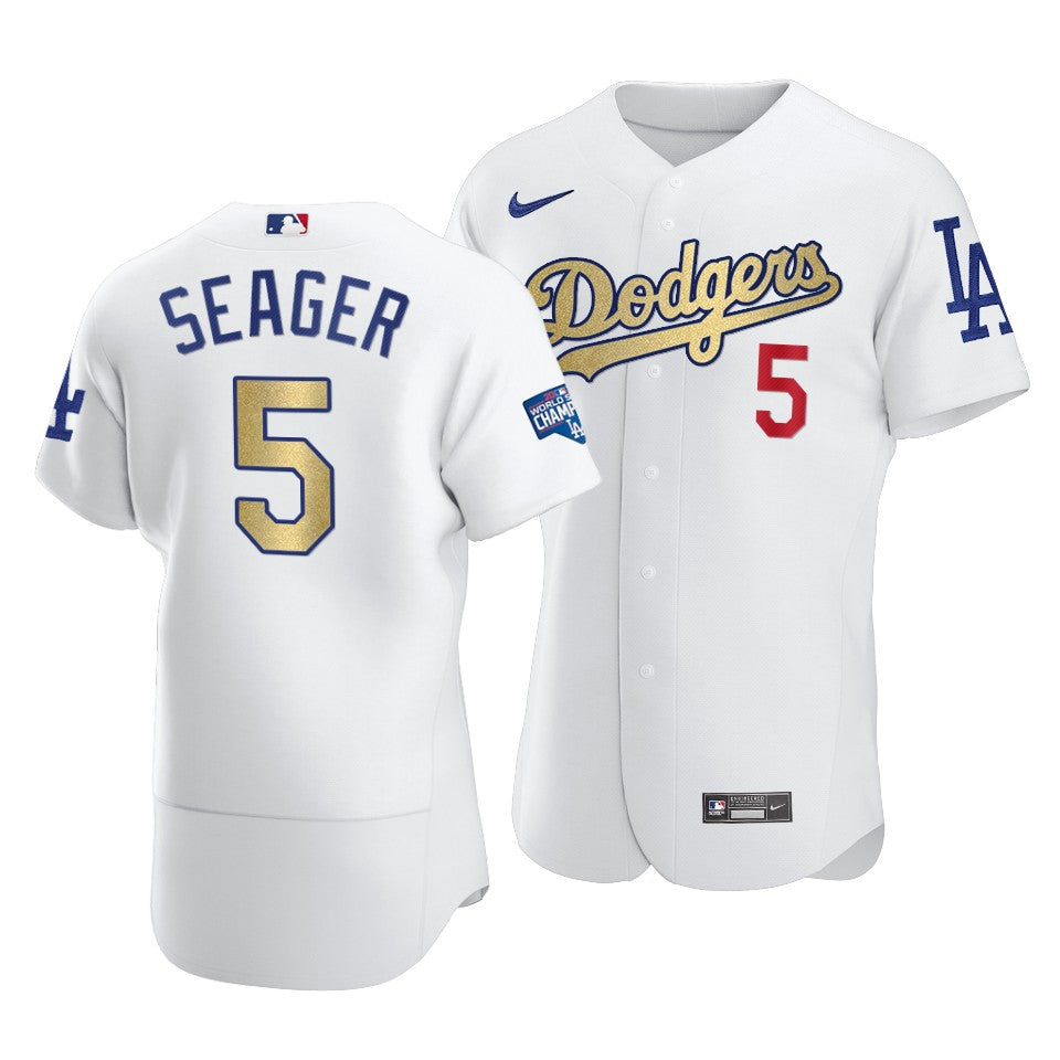 Corey Seager Los Angeles Dodgers white jersey