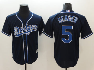 Corey Seager Los Angeles Dodgers navy jersey