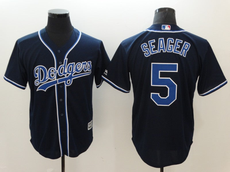 Corey Seager Los Angeles Dodgers navy jersey