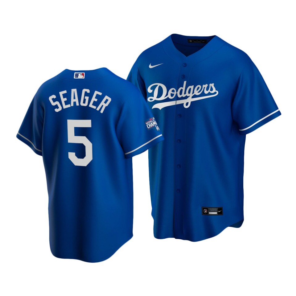 Corey Seager Los Angeles Dodgers royal Home jersey