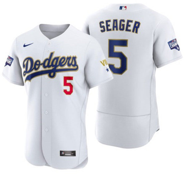 Corey Seager Los Angeles Dodgers white jersey