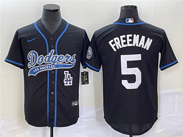 Freddie Freeman Los Angeles Dodgers black jersey
