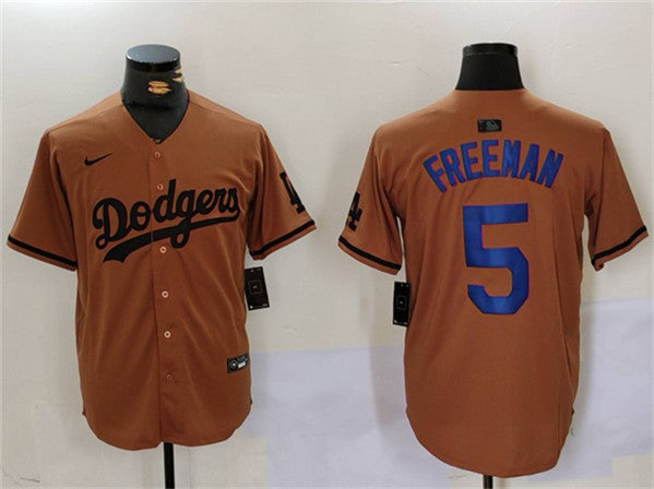 Freddie Freeman Los Angeles Dodgers brown jersey