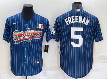 Freddie Freeman Los Angeles Dodgers navy jersey
