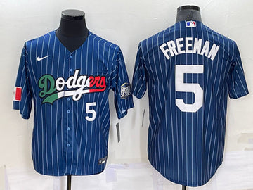 Freddie Freeman Los Angeles Dodgers navy jersey