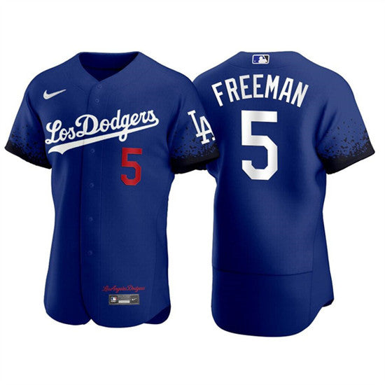 Freddie Freeman Los Angeles Dodgers royal City Connect jersey