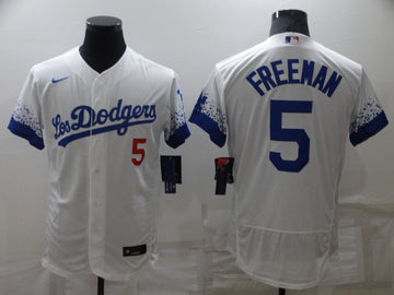 Freddie Freeman Los Angeles Dodgers white City Connect jersey