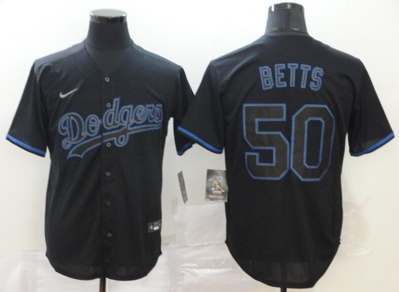 Mookie Betts Los Angeles Dodgers black jersey