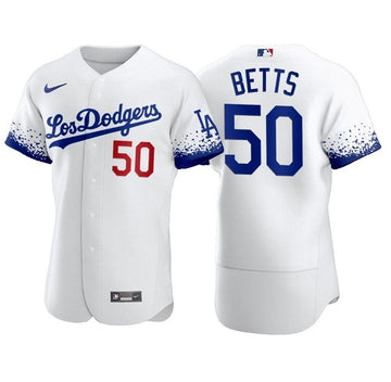 Mookie Betts Los Angeles Dodgers white City Connect jersey