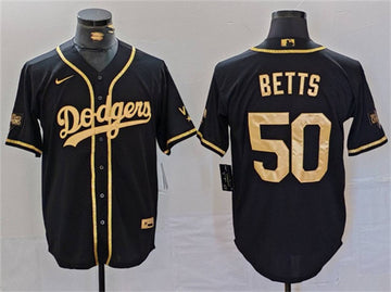 Mookie Betts Los Angeles Dodgers black jersey