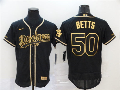 Mookie Betts Los Angeles Dodgers black jersey