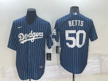 Mookie Betts Los Angeles Dodgers navy jersey