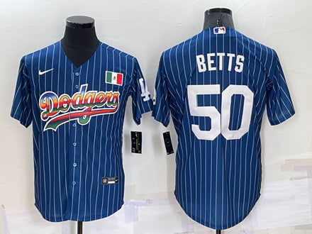 Mookie Betts Los Angeles Dodgers navy jersey