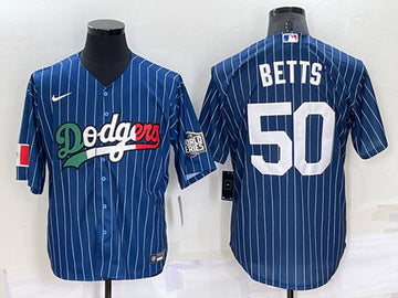Mookie Betts Los Angeles Dodgers navy jersey