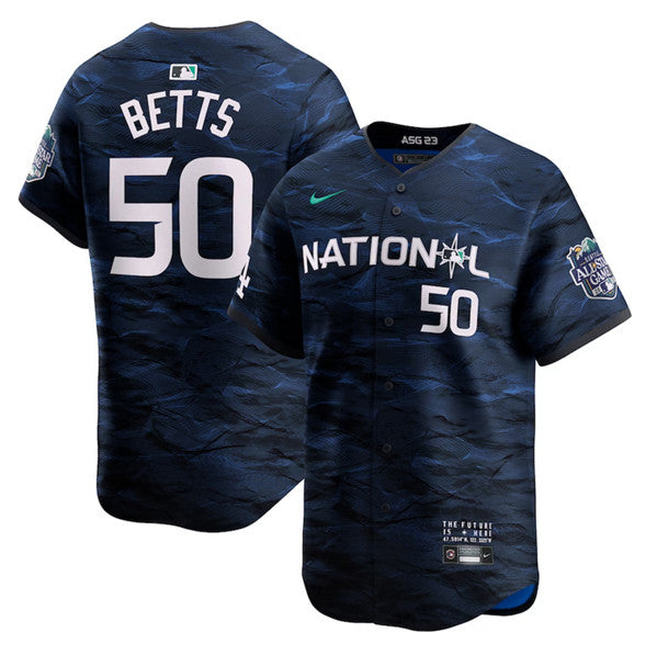 Mookie Betts Los Angeles Dodgers royal All-Star jersey