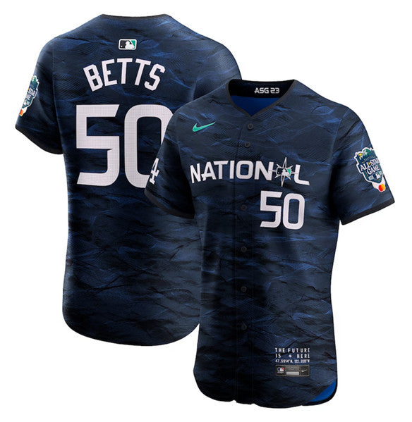 Mookie Betts Los Angeles Dodgers royal All-Star jersey