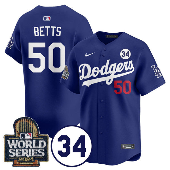 Mookie Betts Los Angeles Dodgers royal jersey