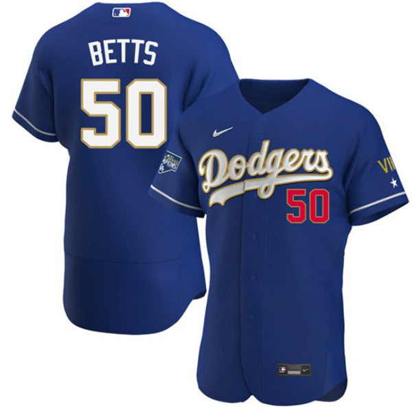 Mookie Betts Los Angeles Dodgers royal jersey