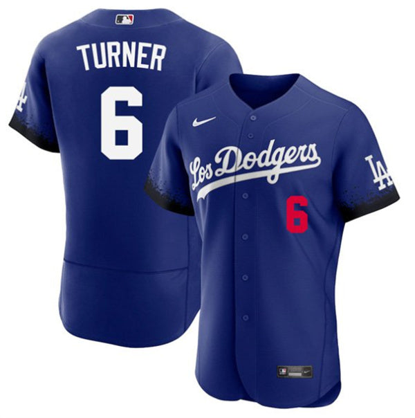 Trea Turner Los Angeles Dodgers royal City Connect jersey