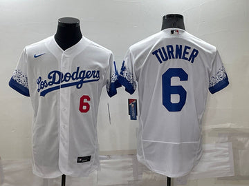 Trea Turner Los Angeles Dodgers white City Connect jersey