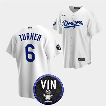 Trea Turner Los Angeles Dodgers white jersey