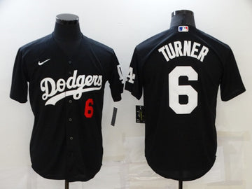 Trea Turner Los Angeles Dodgers black jersey
