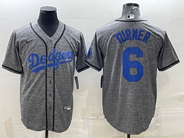 Trea Turner Los Angeles Dodgers gray jersey