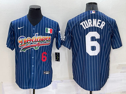 Trea Turner Los Angeles Dodgers navy jersey