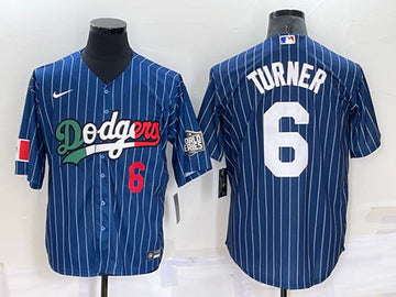 Trea Turner Los Angeles Dodgers navy jersey